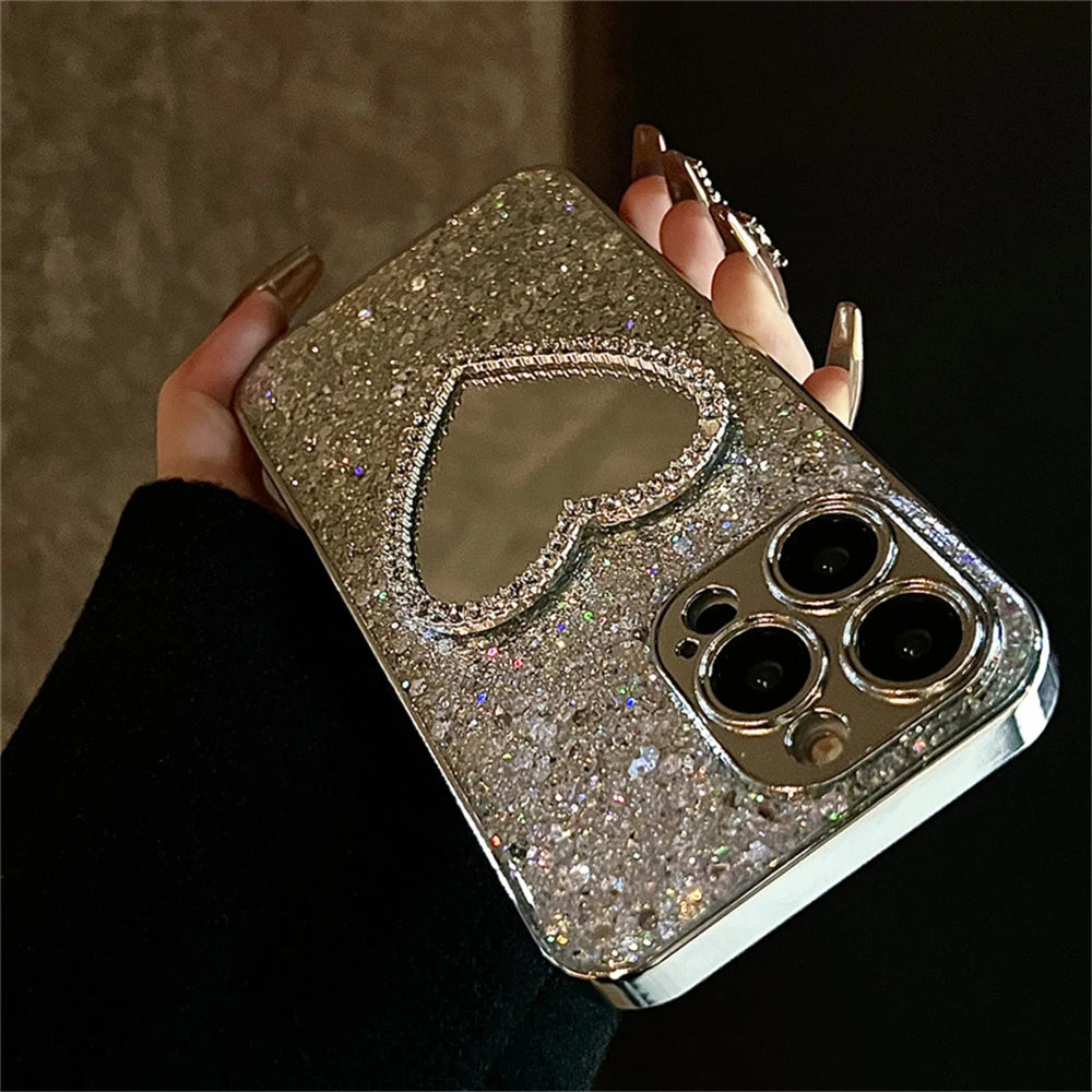 Luxury Glitter Tükrös Tok