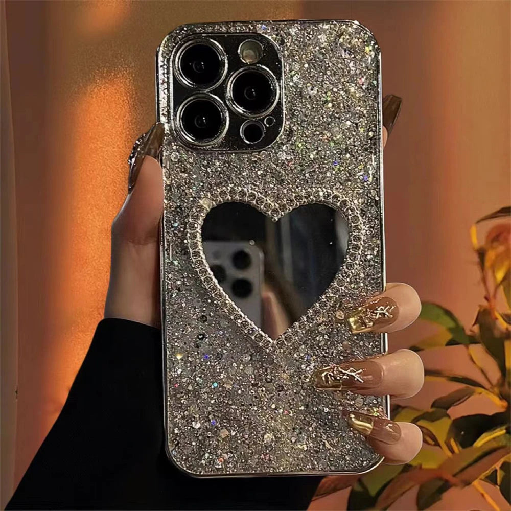 Luxury Glitter Tükrös Tok