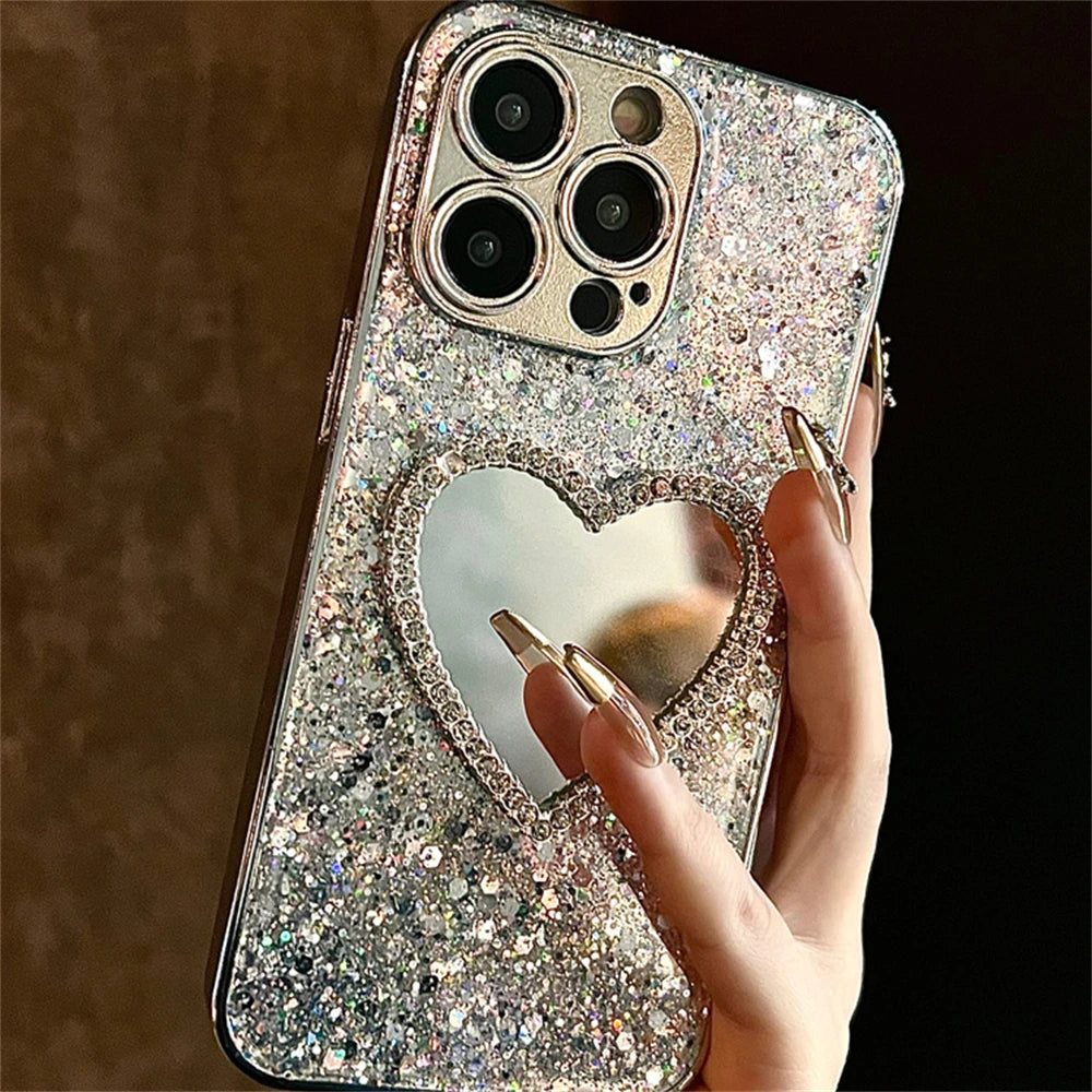 Luxury Glitter Tükrös Tok
