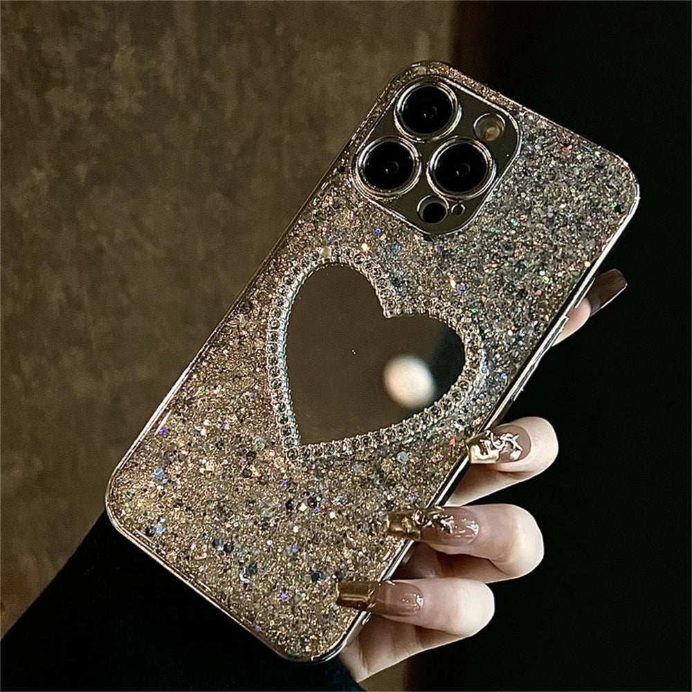 Luxury Glitter Tükrös Tok