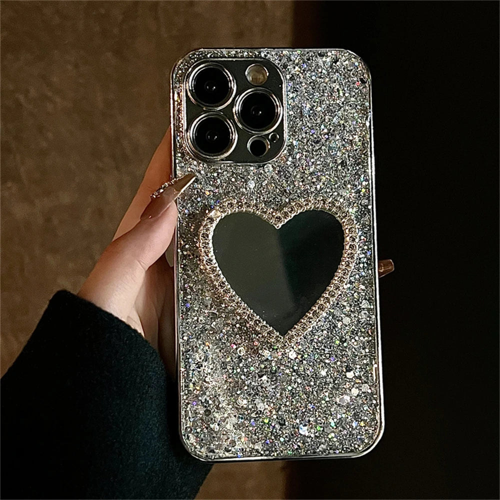 Luxury Glitter Tükrös Tok