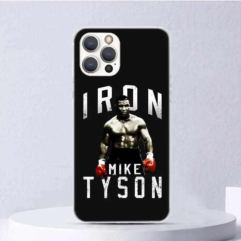 Mike Tyson Boxer Man Soft Case For iPhone X 12 Pro-14 Pro Max