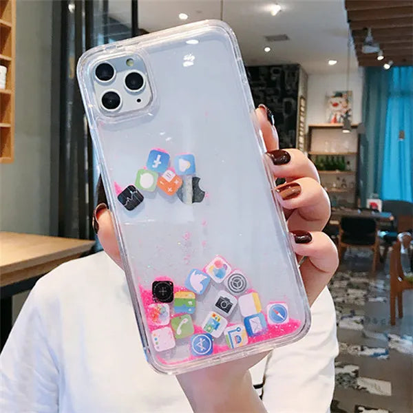 Liquid Icon/Hearts for Iphone case