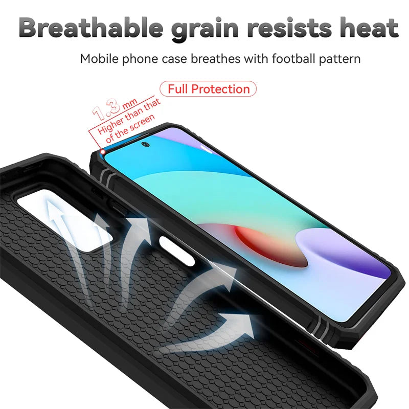 Xiaomi Redmi 10 Case Slide Lens Protect Armor Phone Case For Xiomi