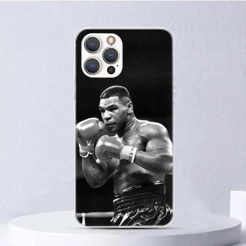 Mike Tyson Boxer Man Soft Case For iPhone X 12 Pro-14 Pro Max