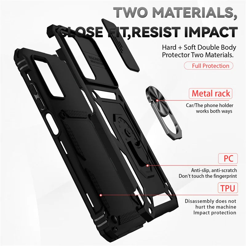 Xiaomi Redmi 10 Case Slide Lens Protect Armor Phone Case For Xiomi