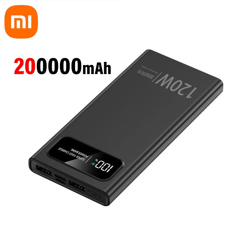 Xiaomi 200000mAh 120W Power Bank Super Fast Charging Battery High Capacity