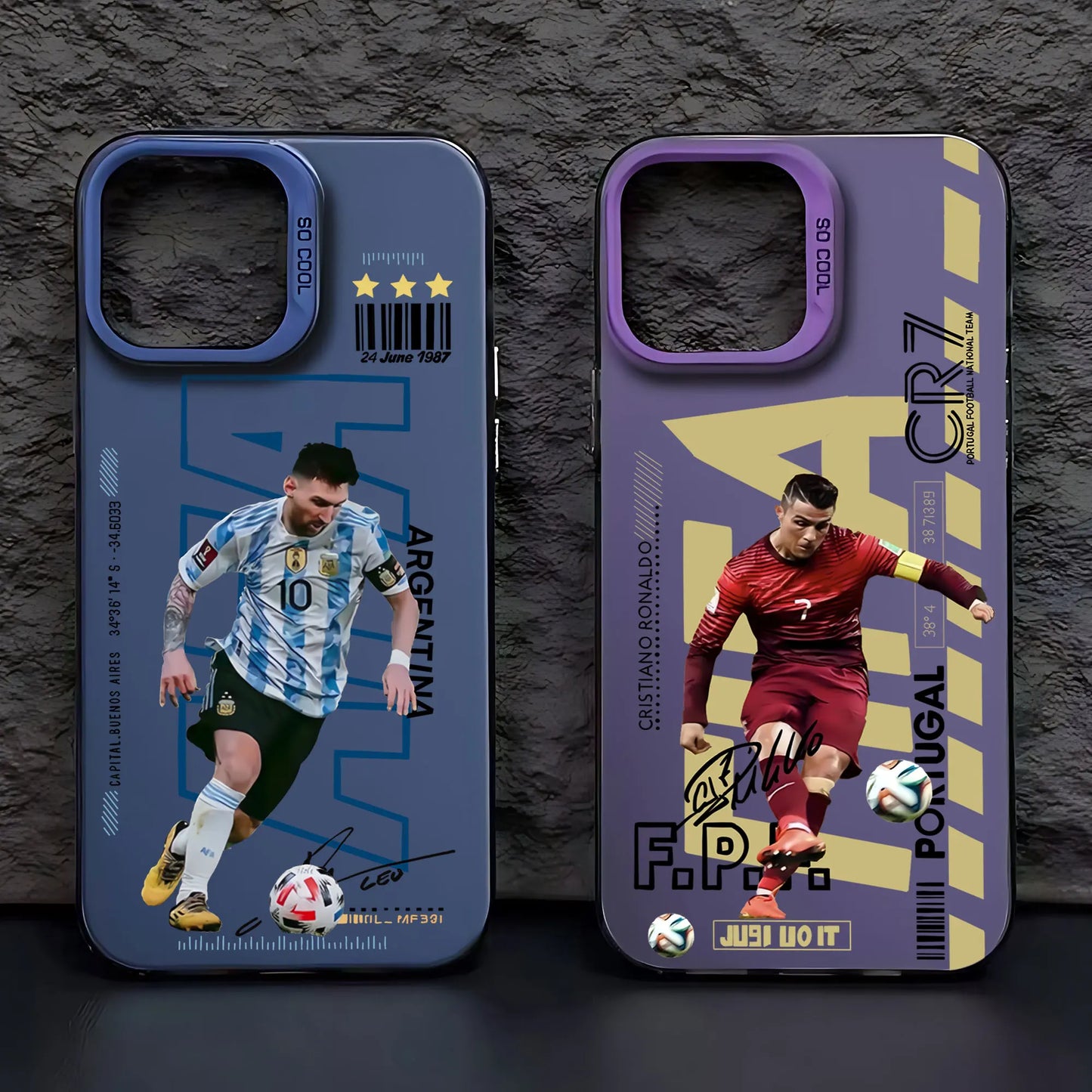 Messi / Ronaldo Phone Case For iPhone