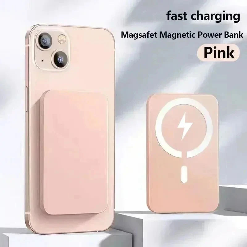 50000mAh Power Bank 20W Powerbank Magnetic Wireless Fast Charging External Battery Pack Type-C For iPhone13 14 15 Xiaomi SAMSUNG